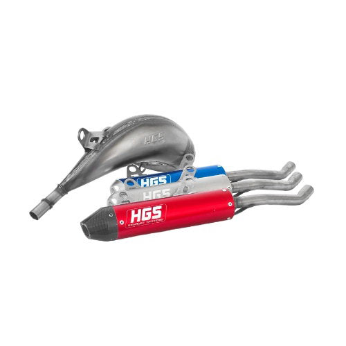 Exhaust HGS Silencer Blue-steel - GASGAS/Husqvarna/KTM (2019 - 2023)
