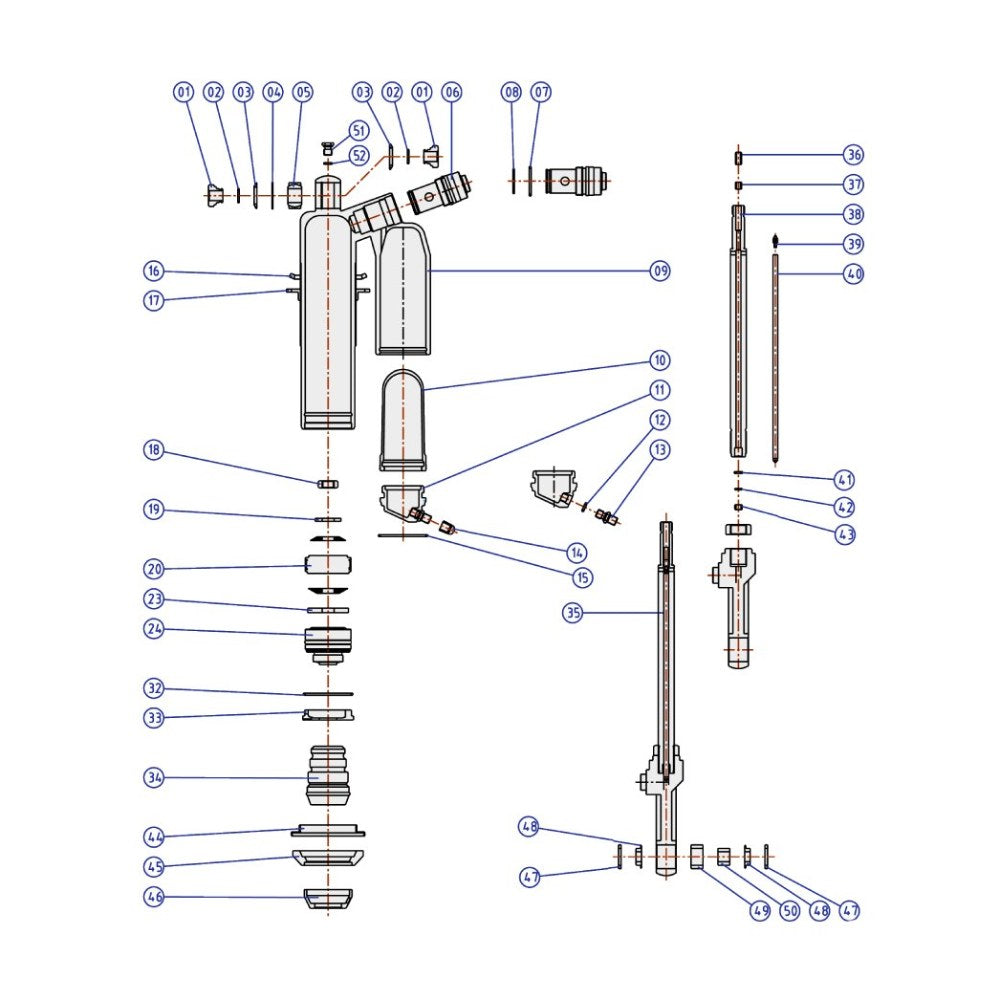 Rear shock spare parts Showa - Honda/Kawasaki/Suzuki (2034)