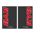 Blackbird Racing Kayaba fork guard sticker kit with carbon background