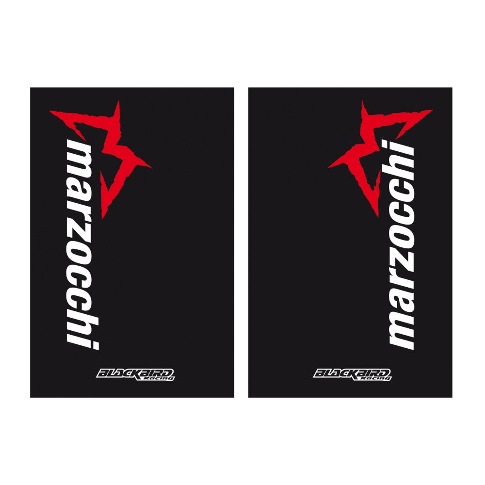 Blackbird Racing Kit sticker for Marzocchi fork guard with background black