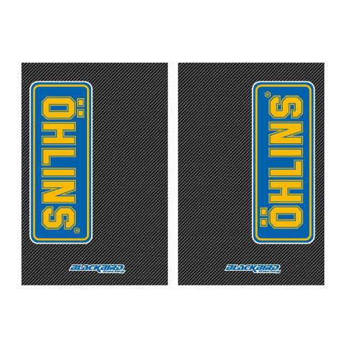Blackbird Racing Kit sticker for Öhlins fork guard with background