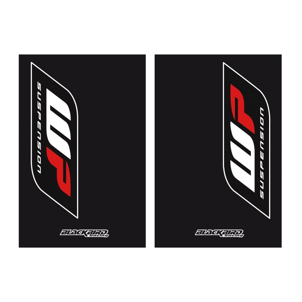 Blackbird Racing Kit sticker for WP fork guard with background