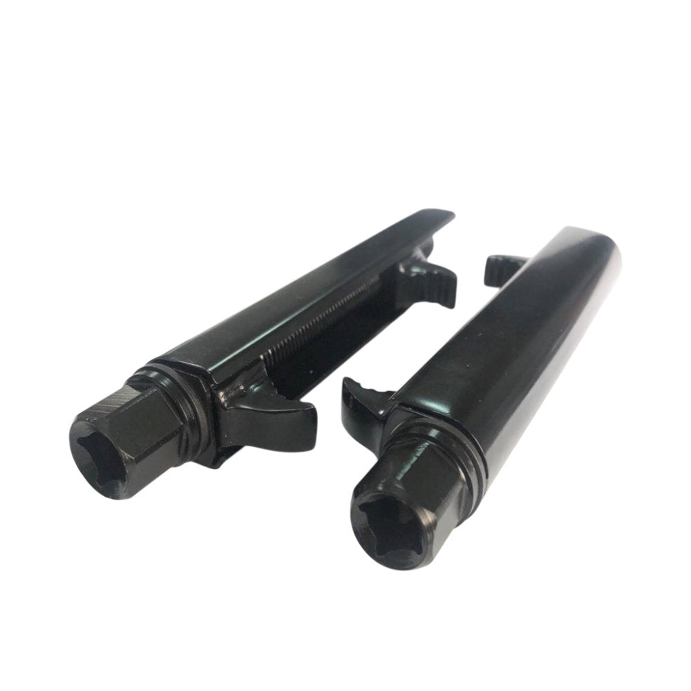 Shock spring compressor