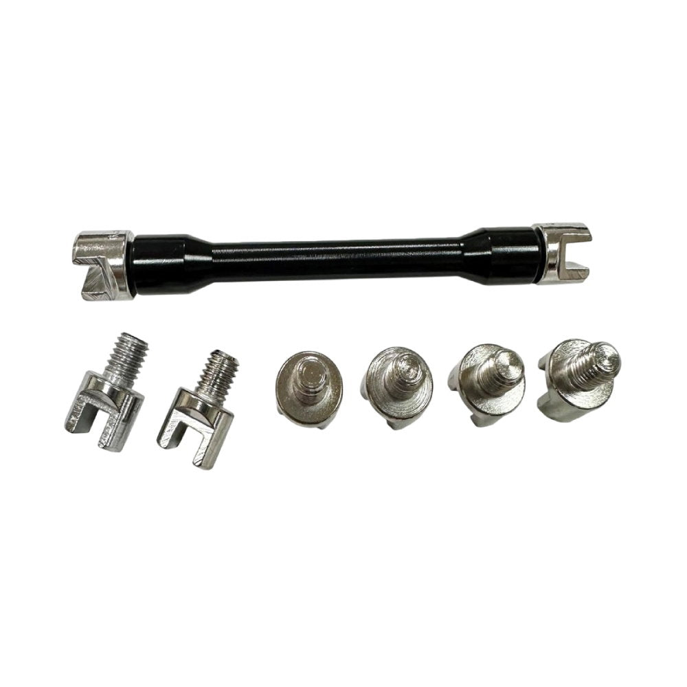Spoke wrench with inserts