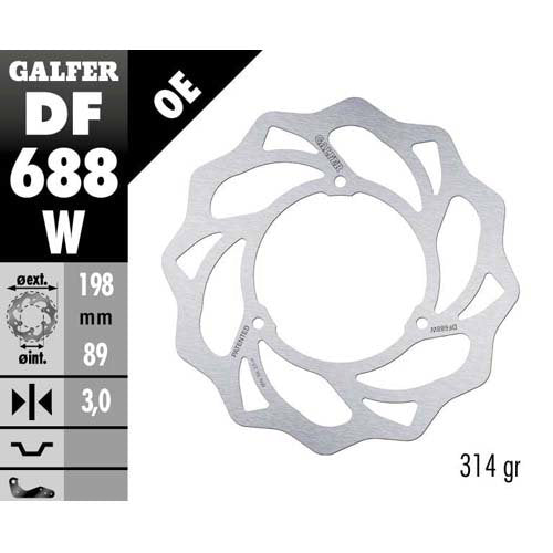 Brake disc Galfer Wave - GASGAS/Husqvarna/KTM (2002 - 2024)