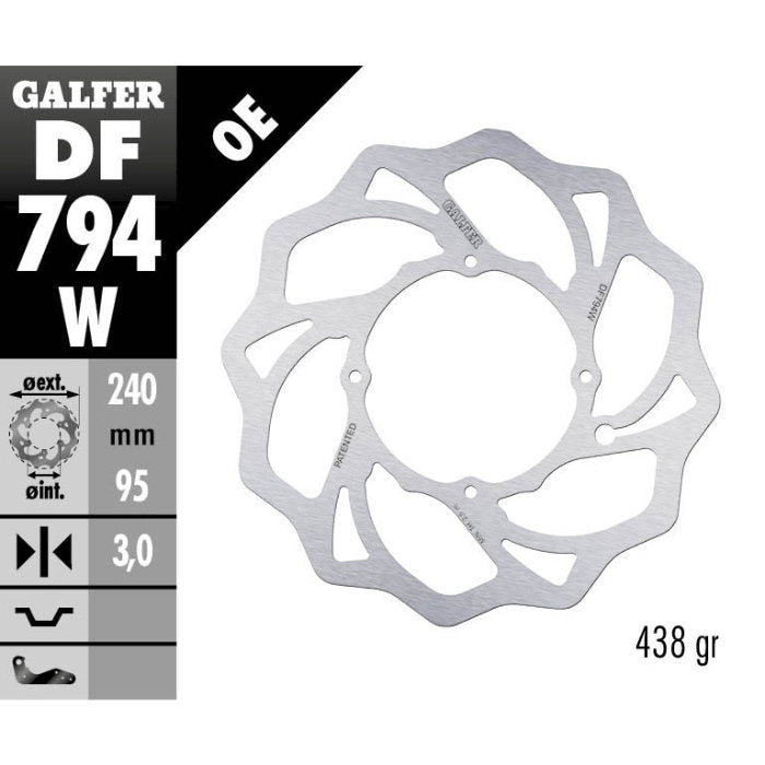 Brake disc Galfer Wave - GASGAS/Husqvarna/KTM (2013 - 2025)