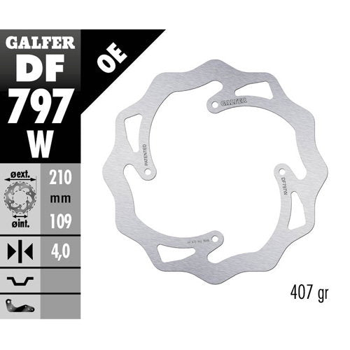 Brake disc Galfer Wave - Husqvarna/KTM (2011 - 2020)