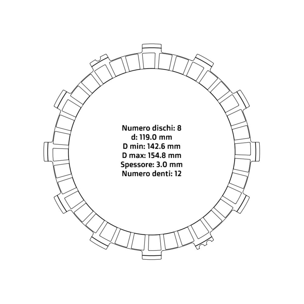 Clutch plates - Beta/Fantic/Yamaha (1988 - 2025)