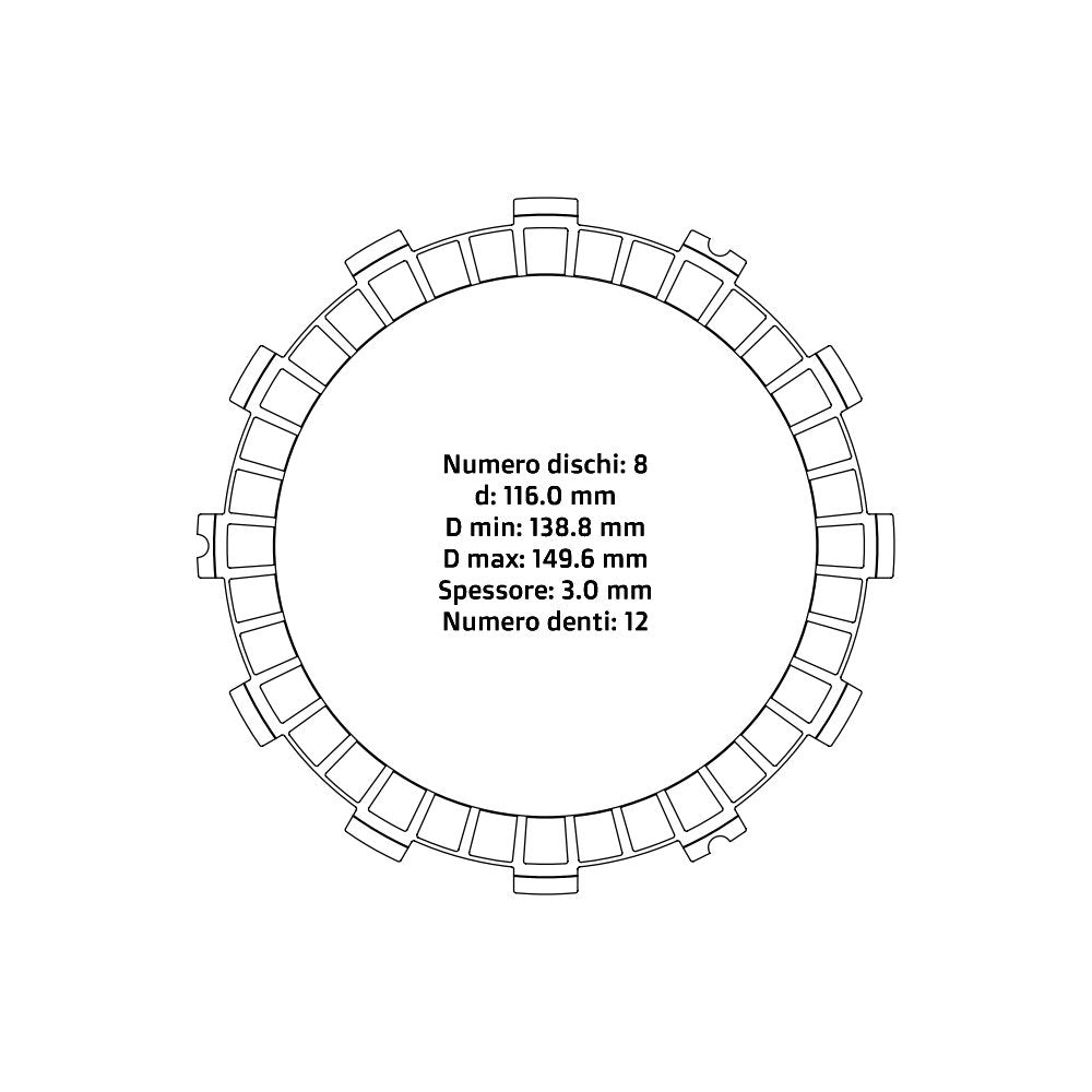 Clutch plates - Honda/Husqvarna/Kawasaki (1990 - 2020)