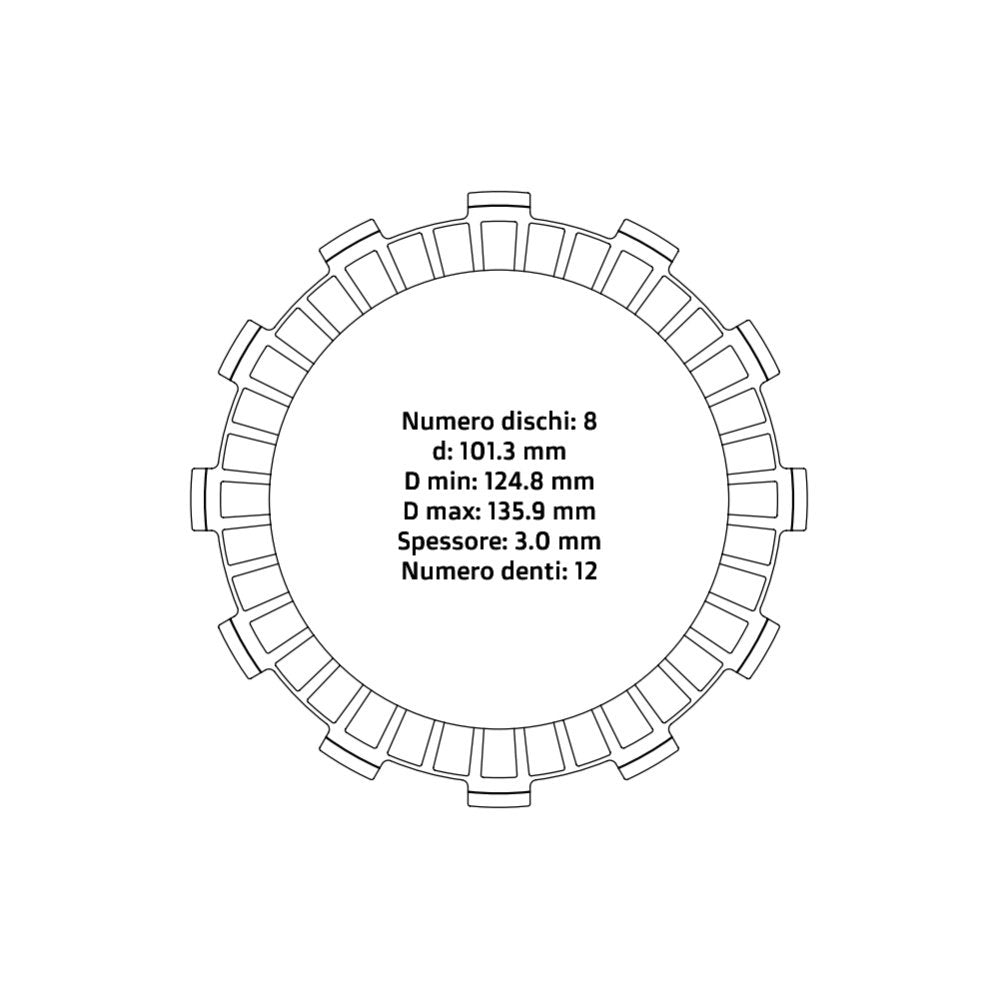 Clutch plates - Honda/Husaberg/KTM (2000 - 2013)