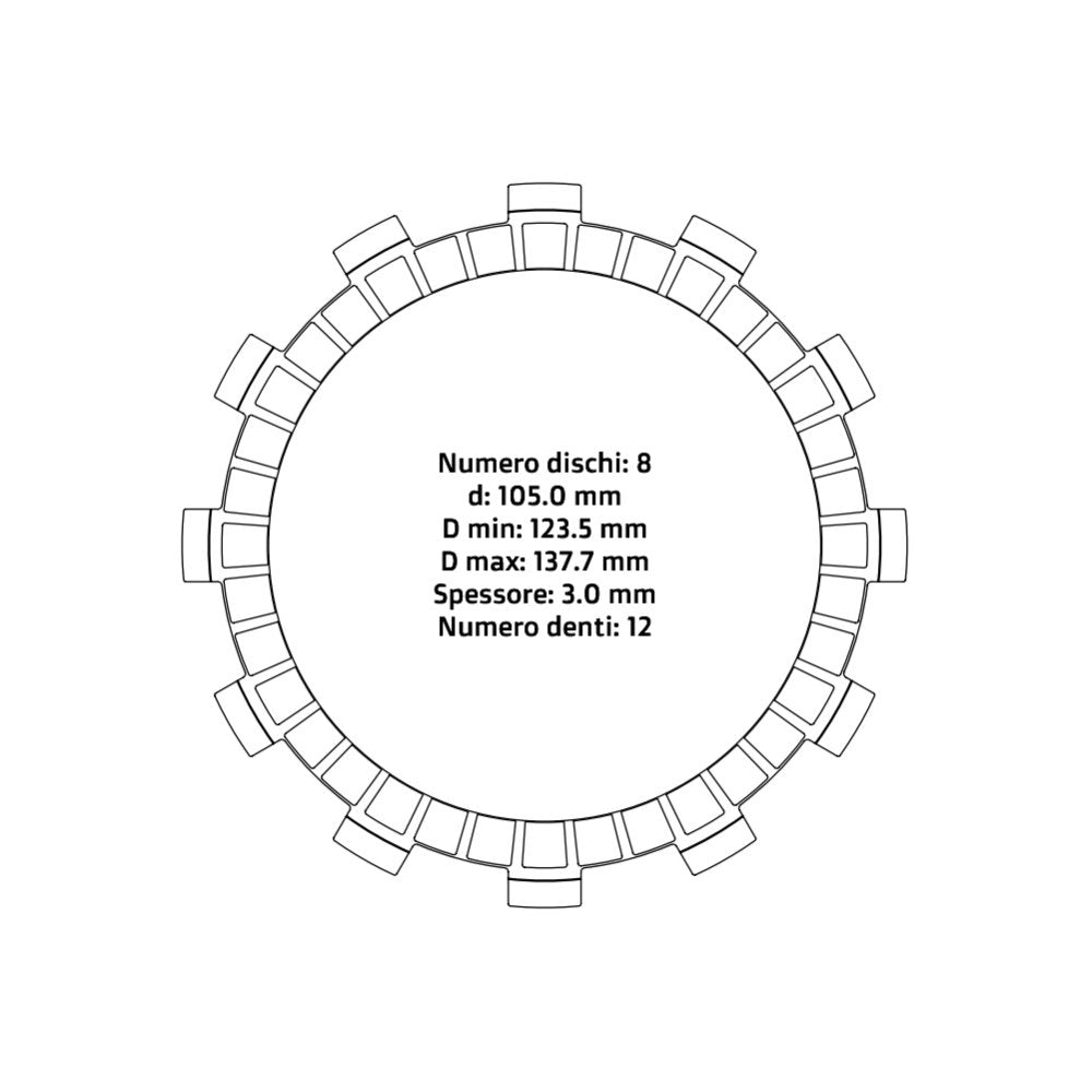 Clutch plates - Fantic/Yamaha (1991 - 2025)