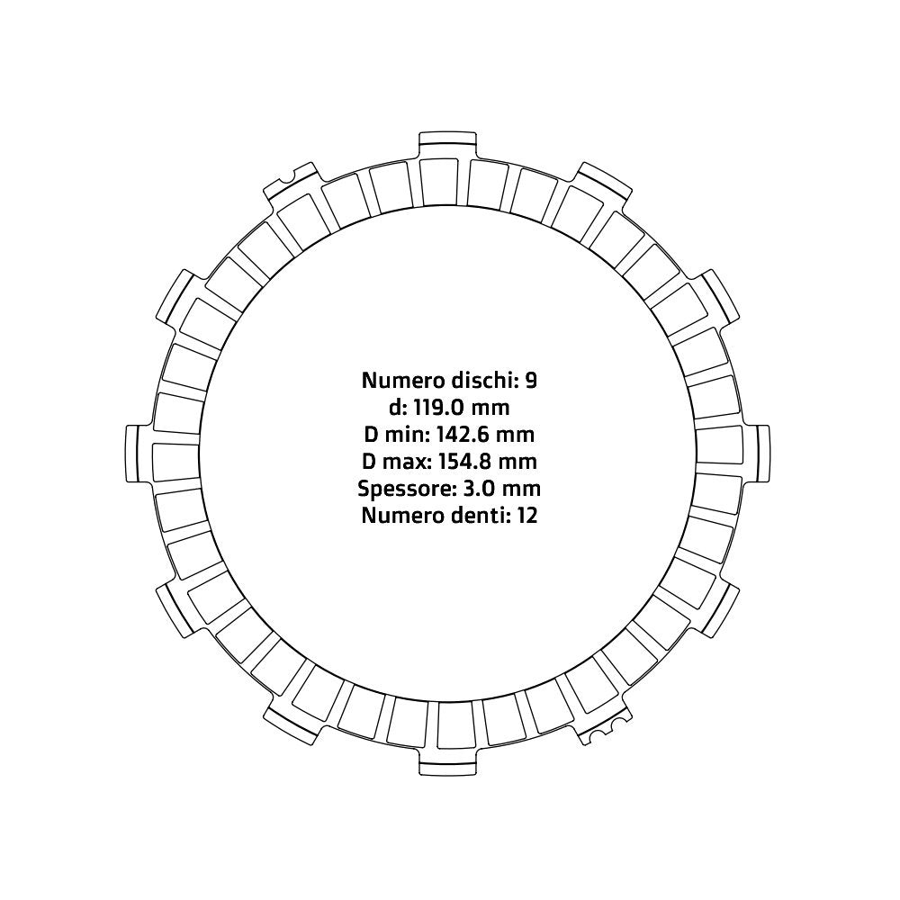 Clutch plates - Fantic/Yamaha (2000 - 2023)