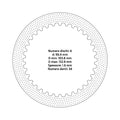 Clutch plates Kawasaki KX 125 (1994 - 2008)