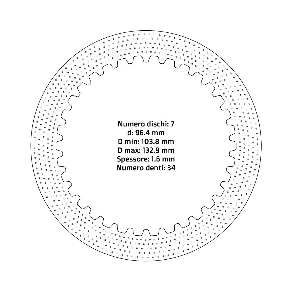 Clutch plates - Fantic/Kawasaki/Yamaha (2004 - 2025)