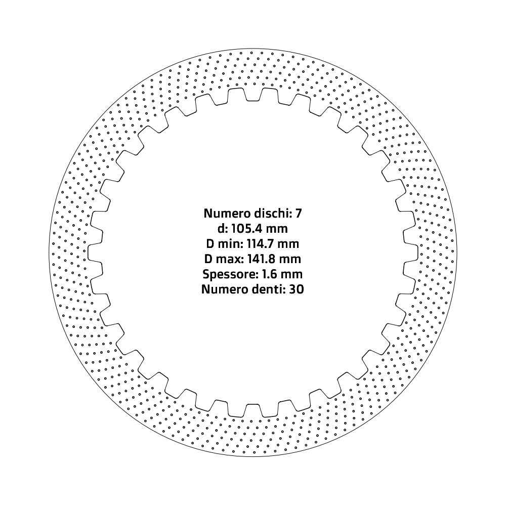Clutch plates - Fantic/Yamaha (1988 - 2025)