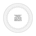 Clutch plates Suzuki RMZ 250 (2004 - 2025)