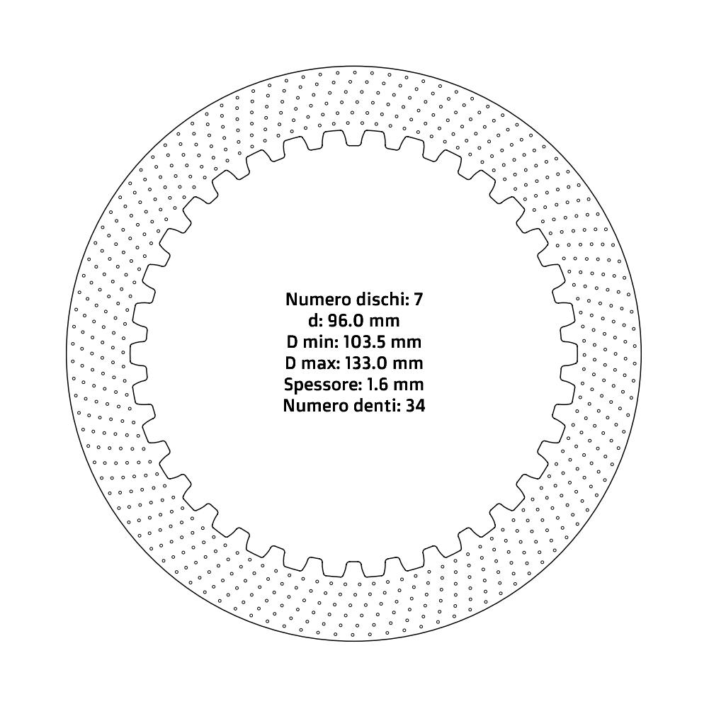 Clutch plates Suzuki RMZ 250 (2004 - 2025)
