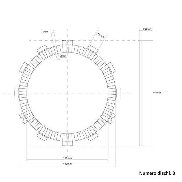 FCC Clutch Clutch Discs (Friction) FCC - Suzuki/Beta/Yamaha/Fantic/Triumph (2003 - 2025)