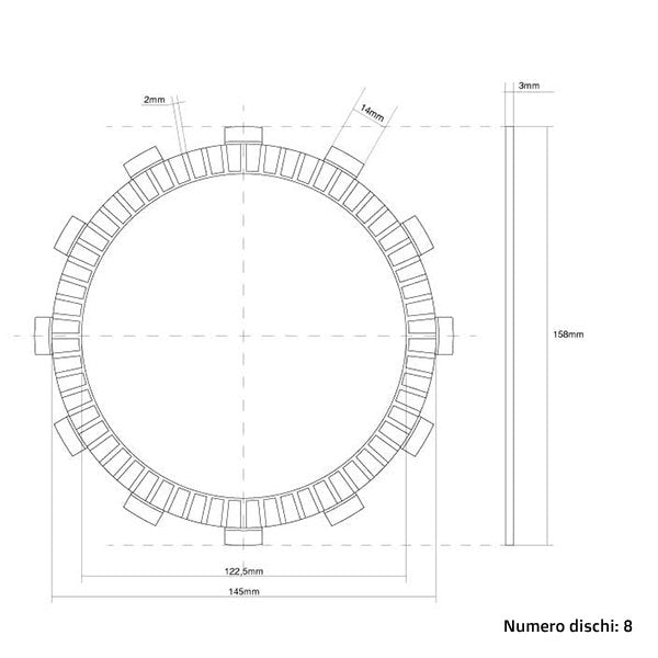 FCC Clutch Clutch Discs (Friction) FCC - Suzuki (2003 - 2025)