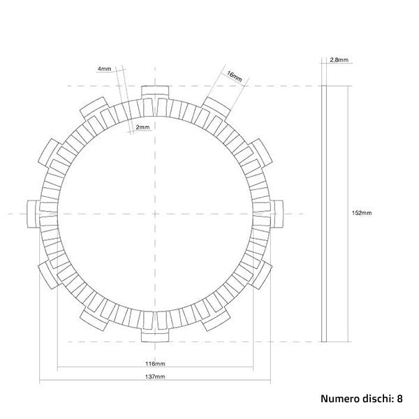 FCC Clutch Clutch Discs (Friction) FCC - Suzuki (1988 - 1995)
