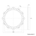 FCC Clutch Clutch Discs (Friction) FCC Yamaha YZ 250 (1988 - 1992)