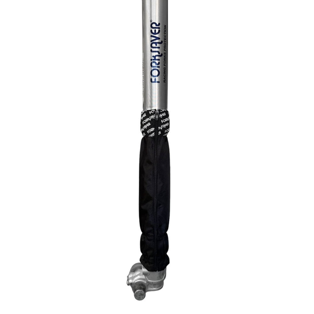 Forksaver fork covers with zip for fork tubes from 49 mm to 50 mm black