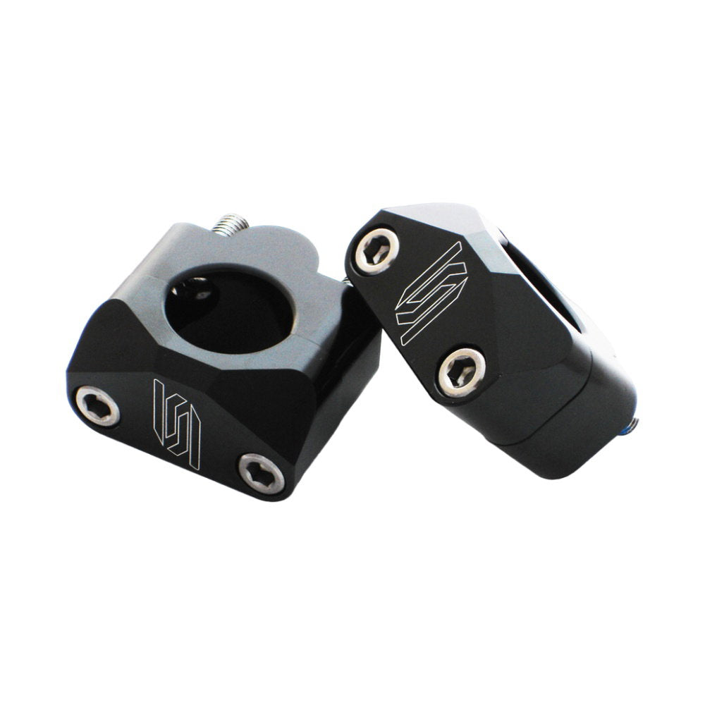 Scar Racing Adapter kit for 28.6 mm handlebars on triple clamps da 22 mm black - Scar