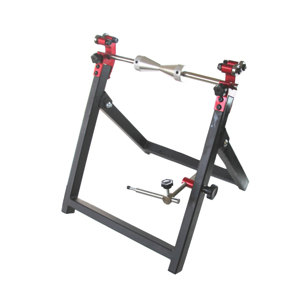 Foldable wheel truing stand