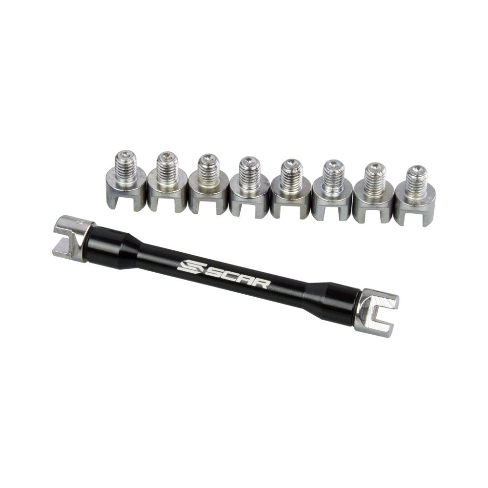 Scar Racing Spoke wrench with inserts Scar