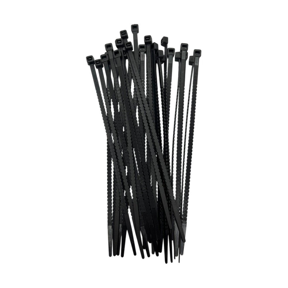 Reusable nylon zip ties 4,6 x 200 mm black