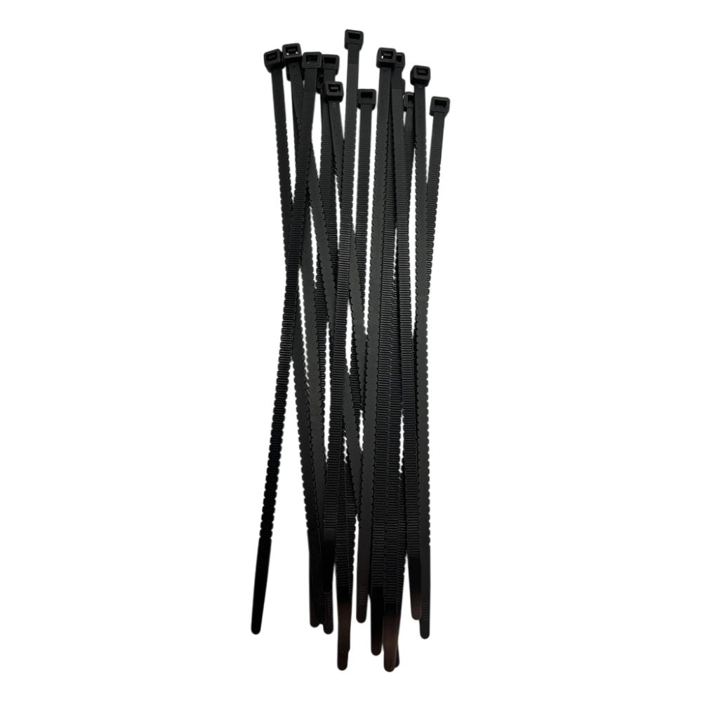 Reusable nylon zip ties 8 x 360 mm black