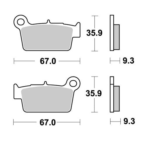 Brake pads WRP - Beta/Fantic/GASGAS/Kawasaki/Rieju/Suzuki/TM Racing/Yamaha (2003 - 2026)