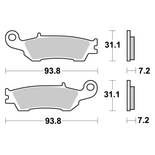 Brake pads WRP - Fantic/Yamaha (2007 - 2022)