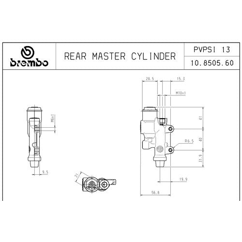 Master Cylinder Brembo Brake - GASGAS/Husaberg/Husqvarna/KTM (2003 - 2023)