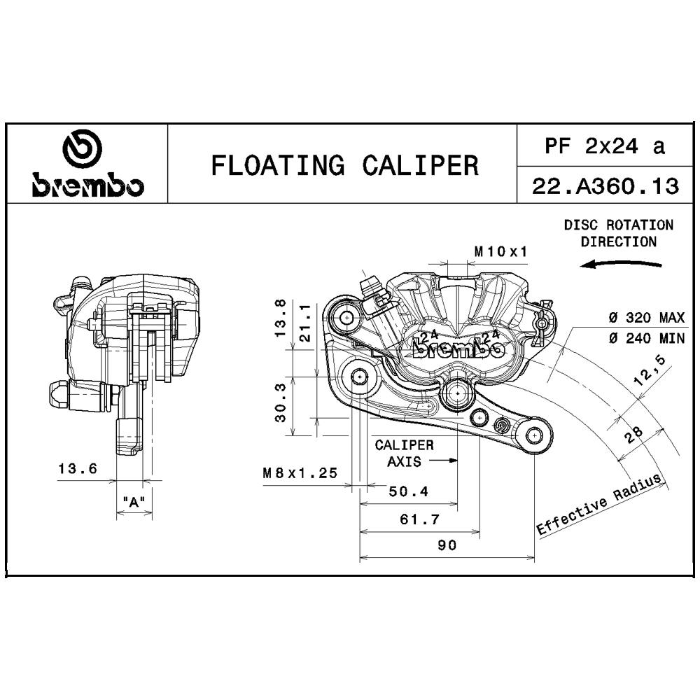 Brembo Brake Caliper - GASGAS/Husaberg/Husqvarna/KTM/Sherco (2009 - 2025)