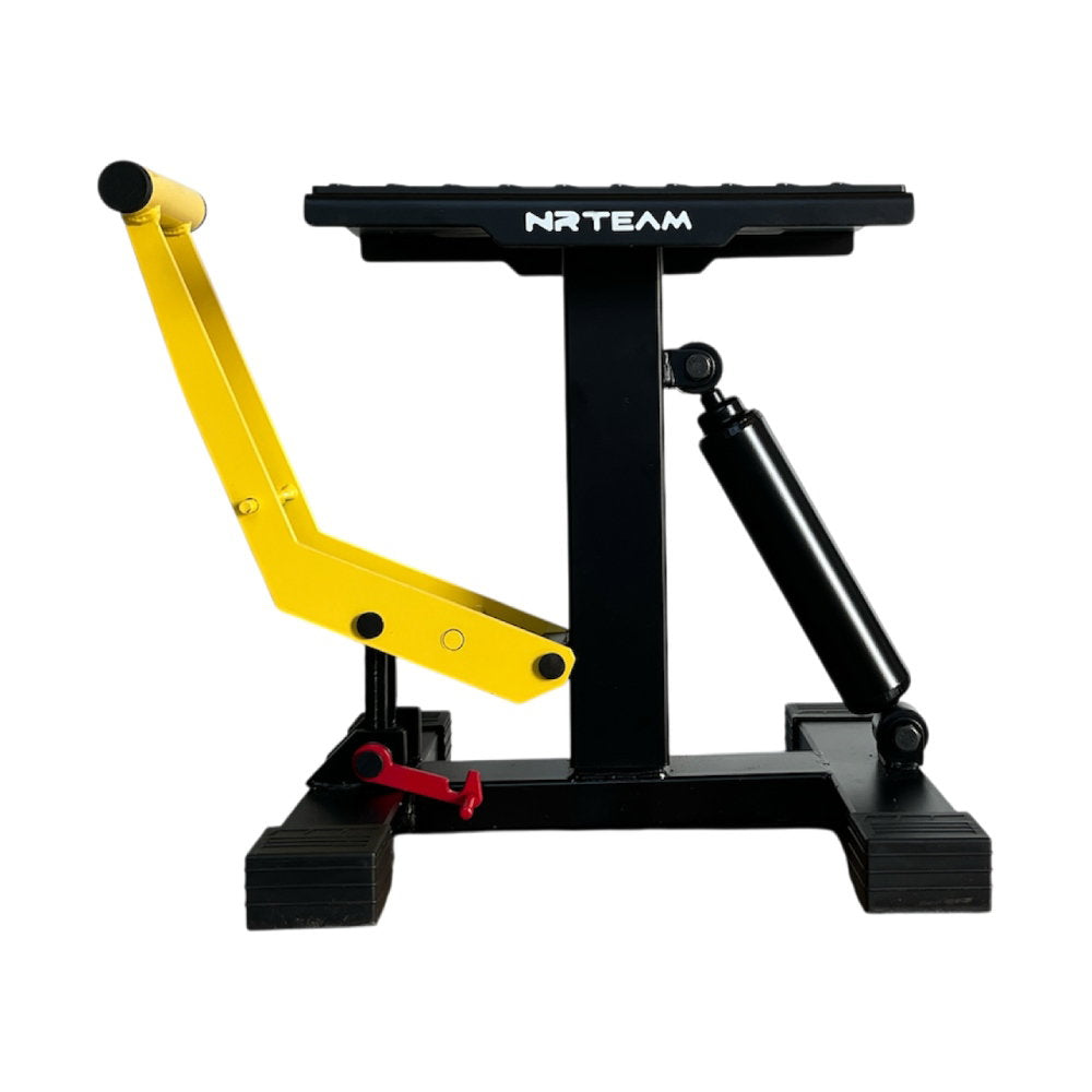 Motorcycle lift stand fixed damped