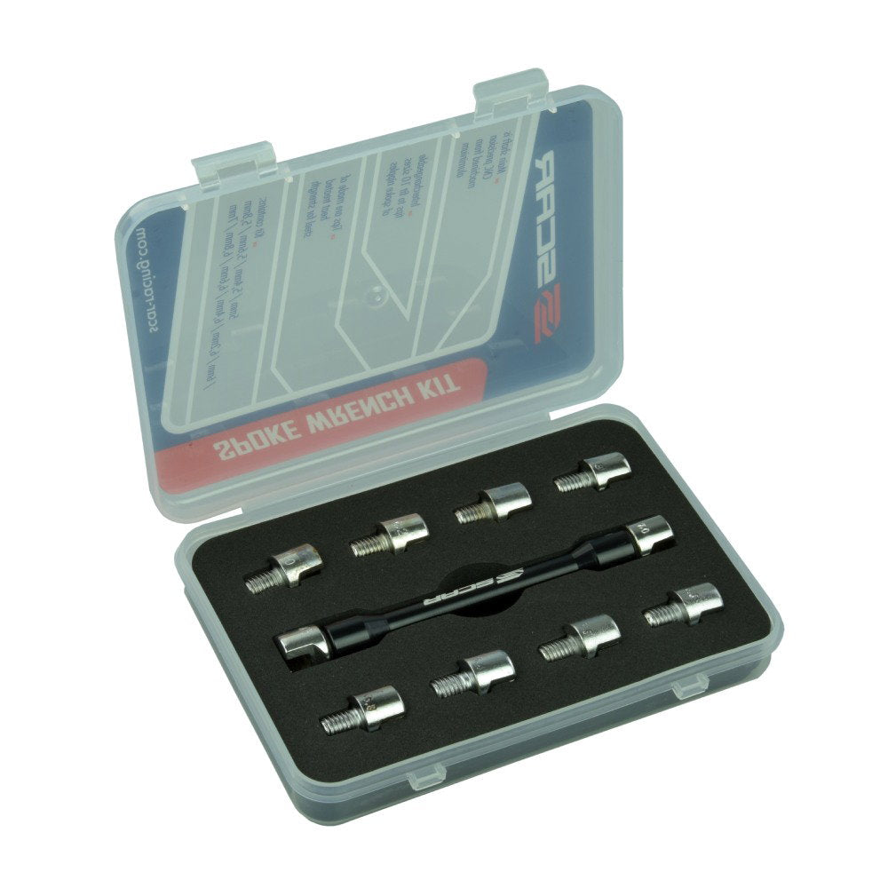 Scar Racing Spoke wrench with inserts Scar