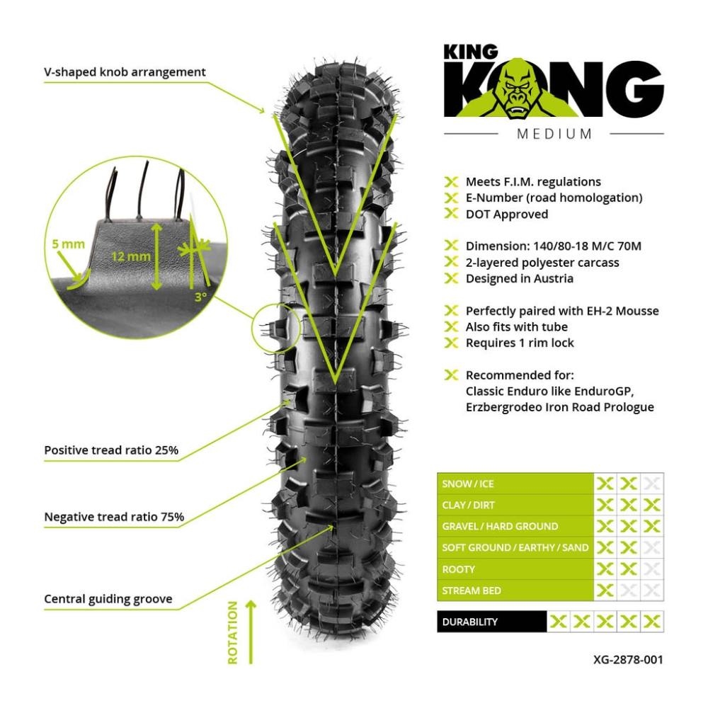 Tire X-Grip King Kong 140/80-18