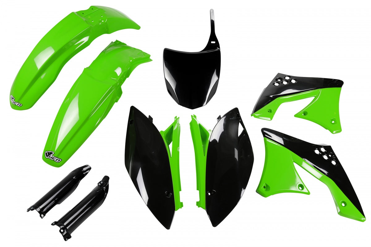 UFO Plastics Kit - Kawasaki KX 250 F OEM (Ref. KAKIT215F-999)
