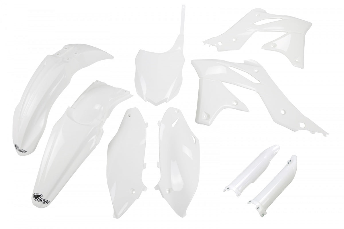 UFO Plastics Kit - Kawasaki KX 250 F White (Ref. KAKIT219F-047)