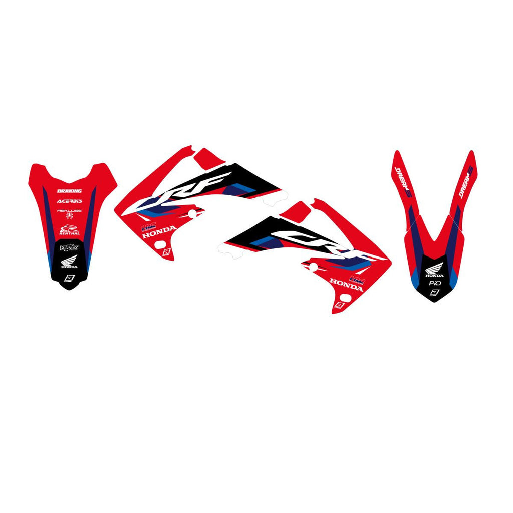 Blackbird Dream 5 Graphics Kit - Honda CRF R (2009-2013)